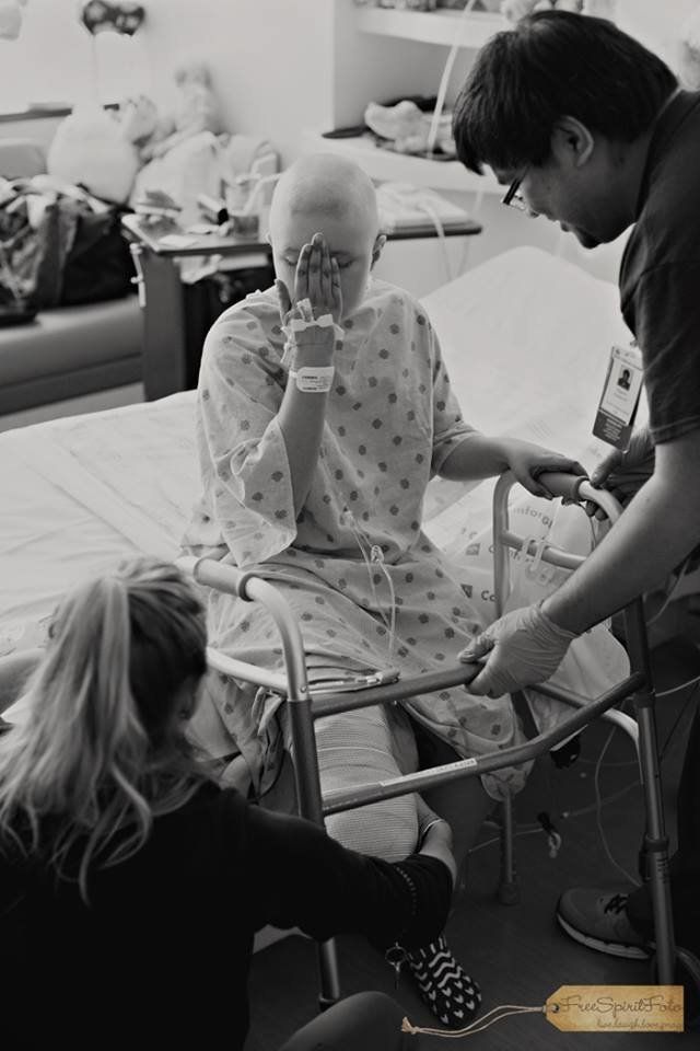 The fourth-grader had to undergo chemotherapy and on March 17, had her right leg amputated below the knee. 