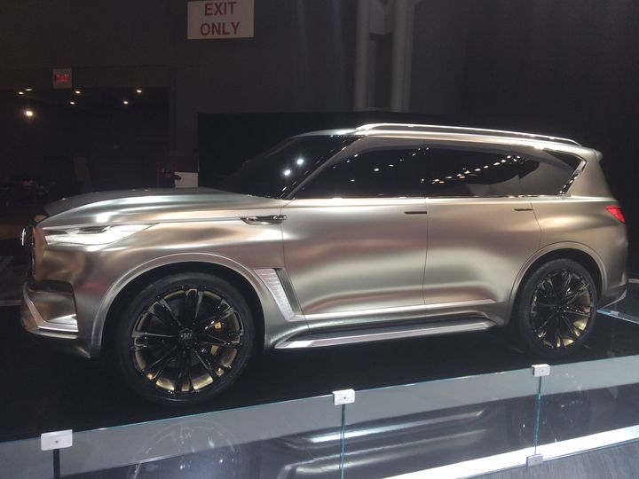 The Infiniti QX80 Monograph design concept SUV from Nissan’s lux division. photo: Shane Kite