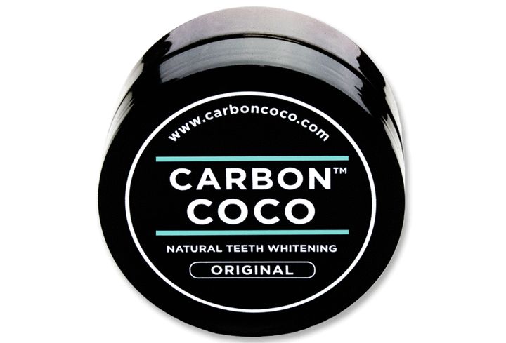 Activated charcoal tooth polish, $39.95 at Carboncoco.com