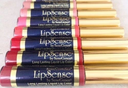 LipSense, about <a href="http://www.ebay.com/sch/i.html?_from=R40&_trksid=p2047675.m570.l1312.R1.TR11.TRC2.A0.H0.Xlips.TRS1&_nkw=lipsense&_sacat=0" target="_blank">$25 and up on Ebay</a> and at <a href="https://www.senegence.com/senegenceweb/CustomerDirectOrdering/DistSearch.aspx" target="_blank">independent distributors</a>