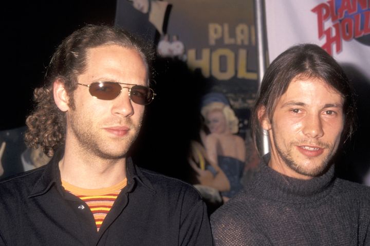 Toby Smith (left) has died at the age of 46, seen here with Jamiroquai singer Jay Kay