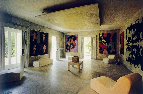 The ‘Warhol Room’ at the Iolas house of wonders
