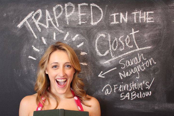 <p>Sarah Naughton in<em> Trapped in the Closet</em></p>