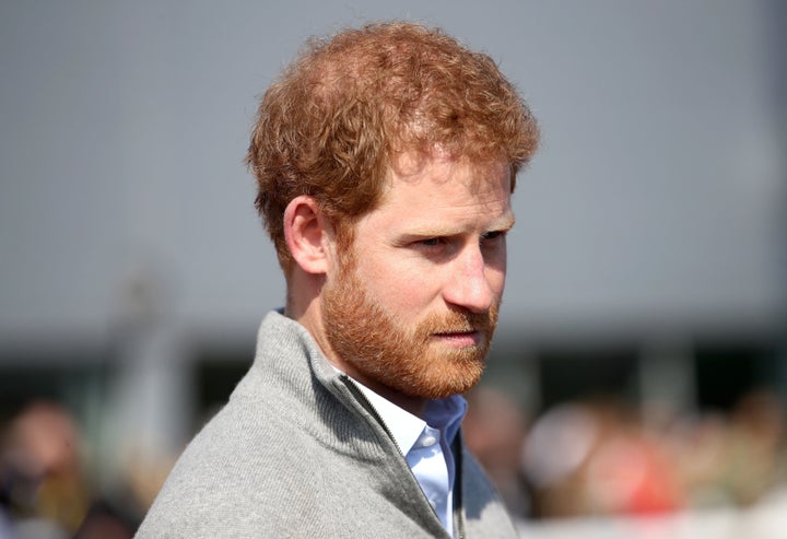 Prince Harry said he had his "head in the sand".