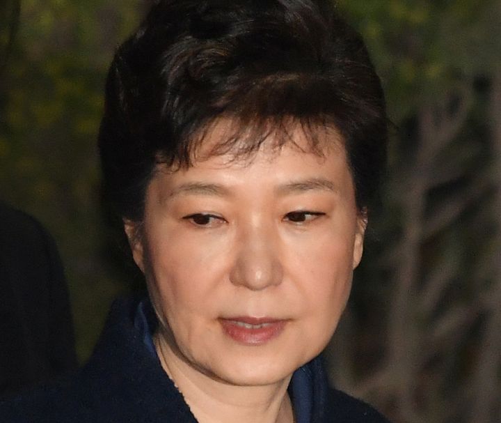 Ousted South Korean President Park Geun-hye was charged with bribery on Monday.