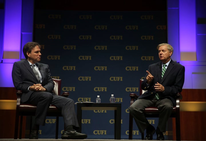 New New York Times columnist Bret Stephens (L) has drawn criticism inside and outside the paper.