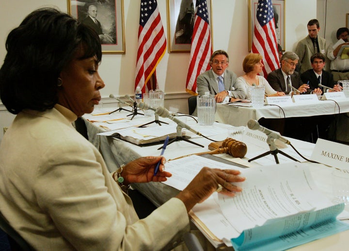 Congresswoman Waters making a seat at the table.