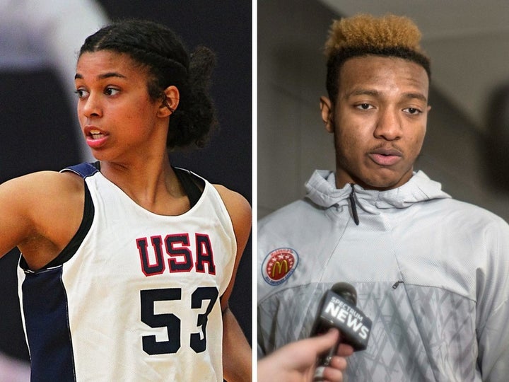 Evina Westbrook and Wendell Carter Jr.