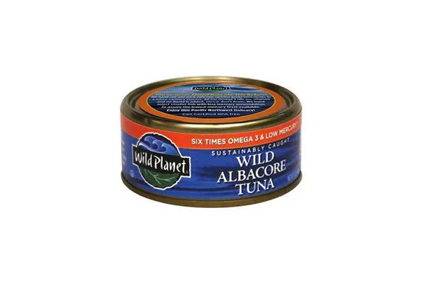 American Tuna MSC Certified Sustainable Pole & Line Caught Albacore Tuna,  6oz Can No-Salt Added, Caught & Canned in America (6 Pack)