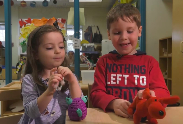 <p>Best friends Elise and Amiel at play.</p>