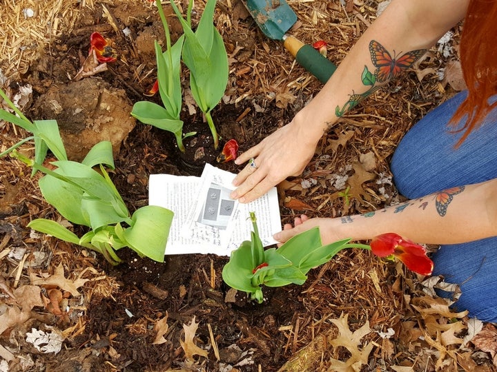 Burying the bitter and anger to allow the peace and joy to grow.