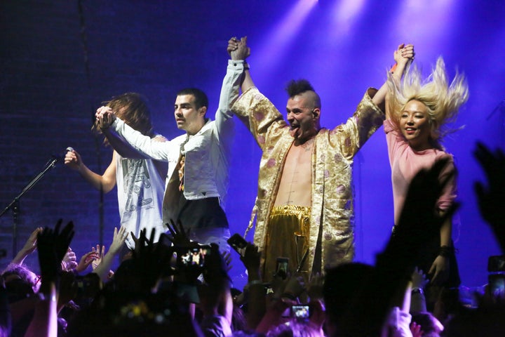 DNCE performing at Brooklyn Bowl.