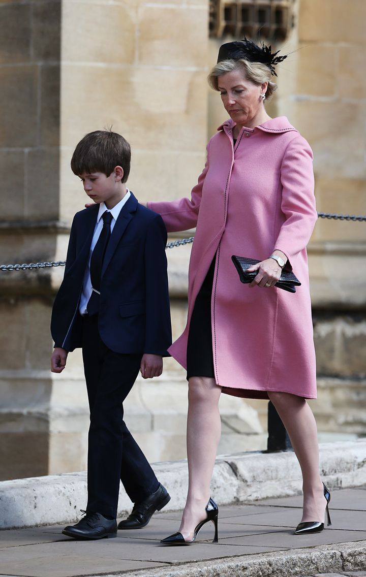 Sophie, Countess of Wessex and her son James