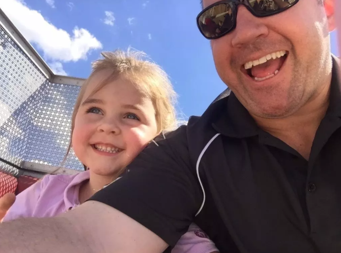 Ben Sowards with his daughter, Valerie.