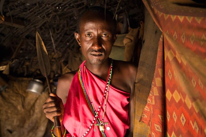 Inside a villager’s home in Samburu, Kenya.