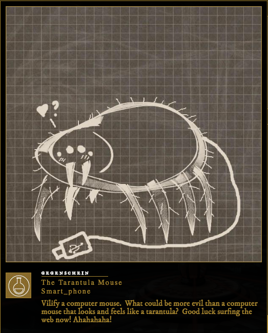 Sketchventor illustration created by Skylar Hoffman using <em>The Tessera’s</em> in-game drawing tools. Invention card = comp