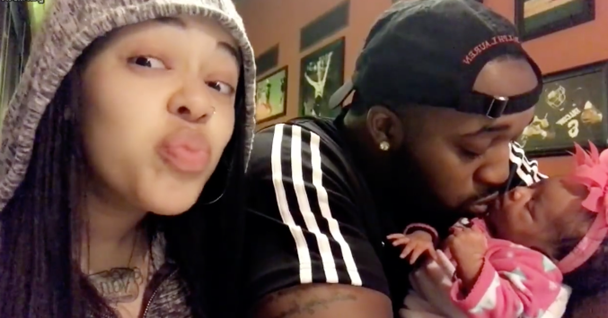 Mum Mocks Dad As He Dotes On Newborn Daughter After Having Four Sons