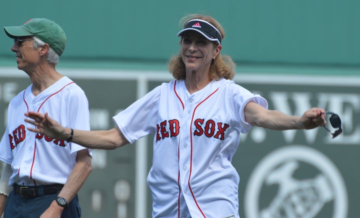 <p>Switzer at Fenway Park</p>