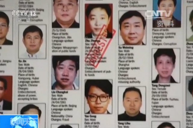 The corrupted fugitives that have been arrested and repatriated through Operation Fox Hunt. More criminals are expected to be