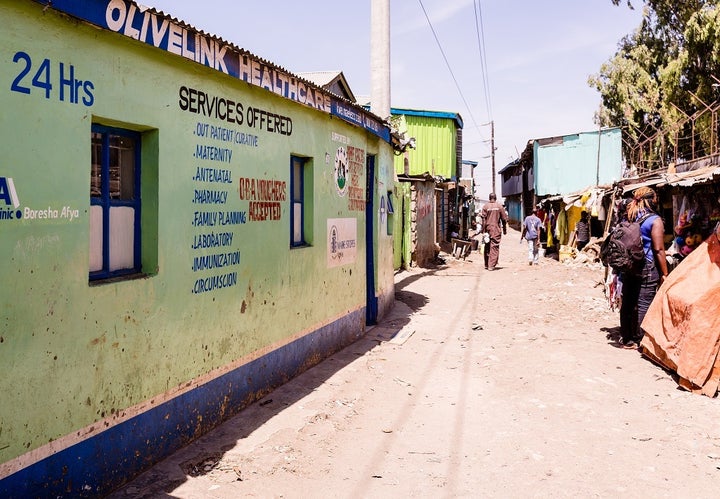 In the Sinai Slums, Nairboi, Kenya