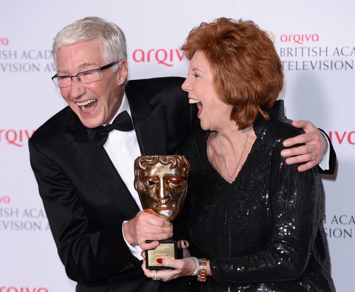 Cilla and Black enjoy a night at the Baftas in 2014