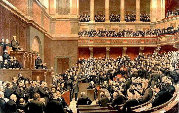 The French parliament in 1877.