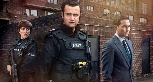 Daniel Mays appeared with Vicky McClure and Martin Compston in 'Line of Duty' Series 3
