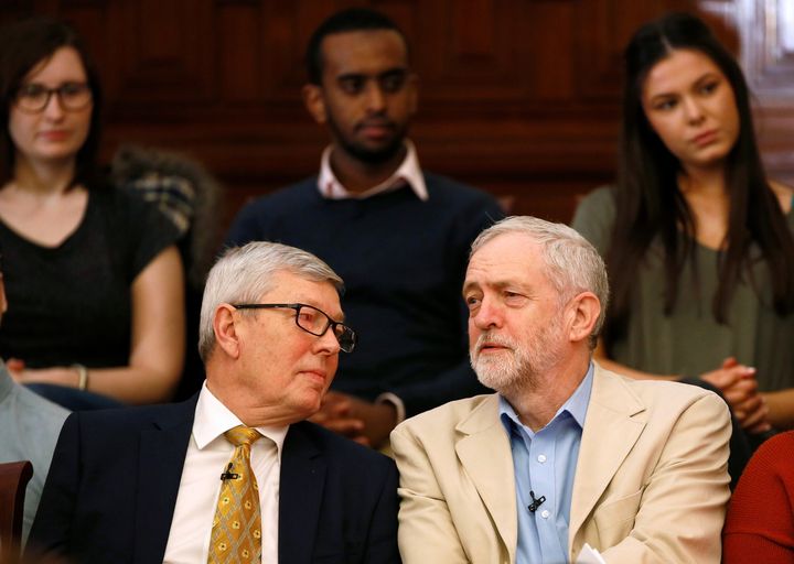 Alan Johnson with Labour Party leader Jeremy Corbyn.