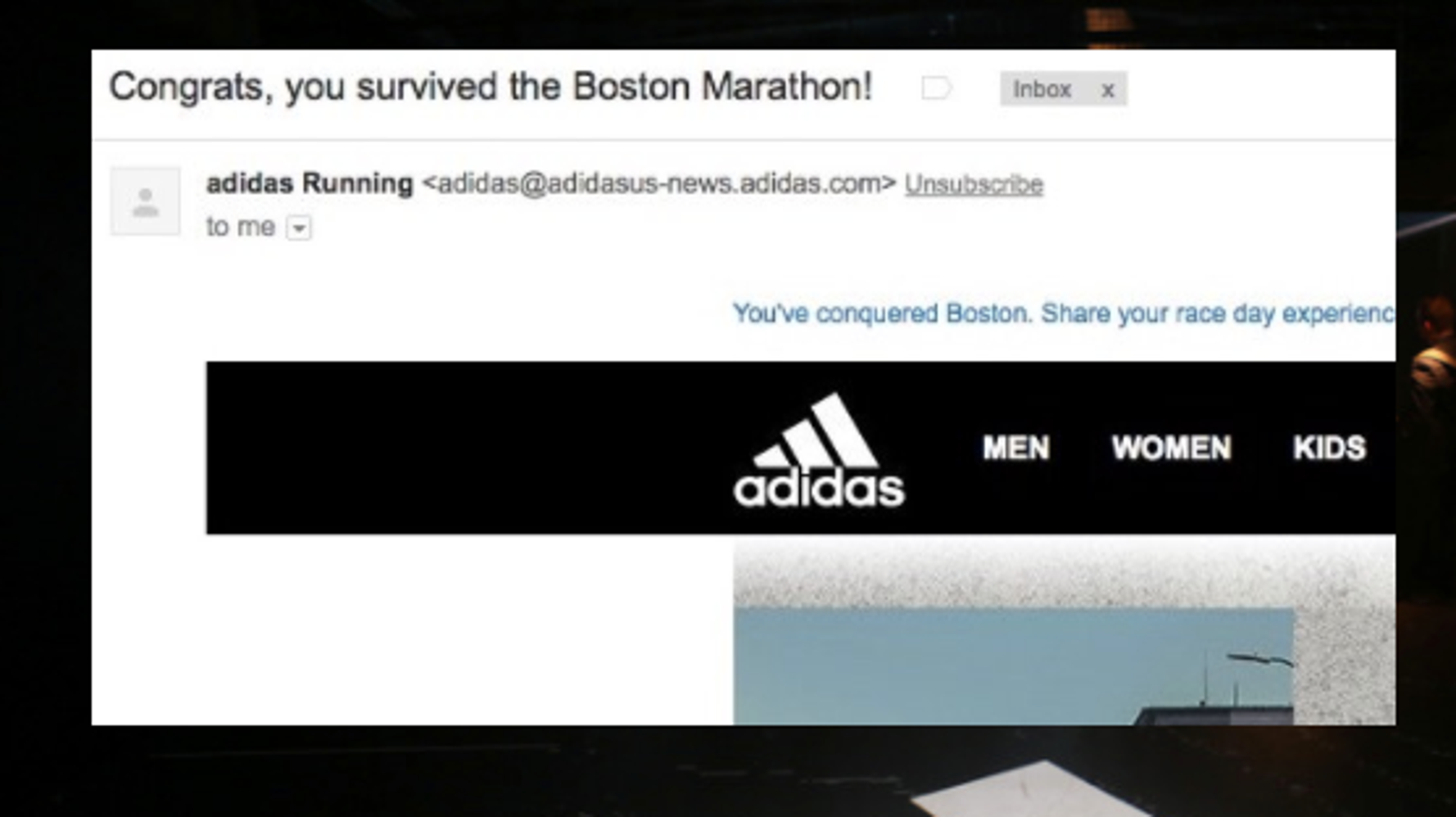 Adidas boston marathon shop email