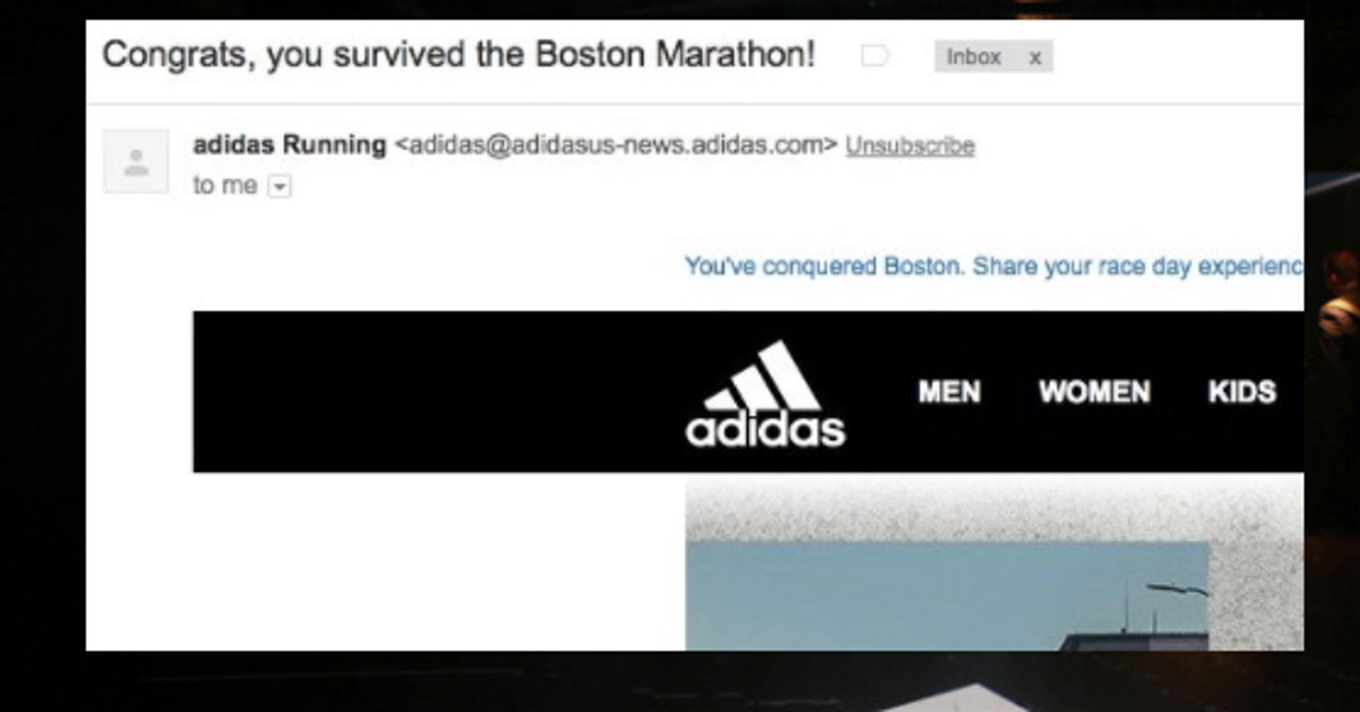 adidas boston marathon email case study