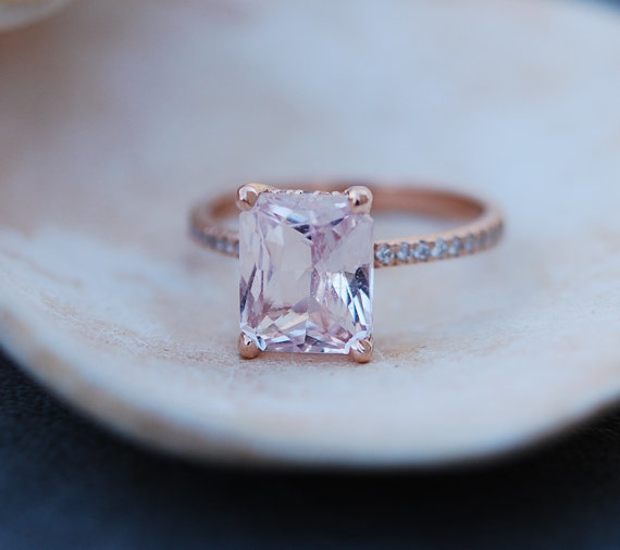 blush diamond engagement ring