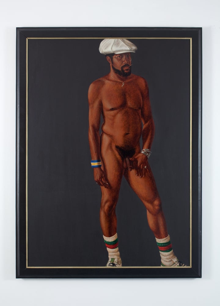 Barkley L. Hendricks, "Brilliantly Endowed," 1977, oil and acrylic on linen canvas, 66 x 48 inches.