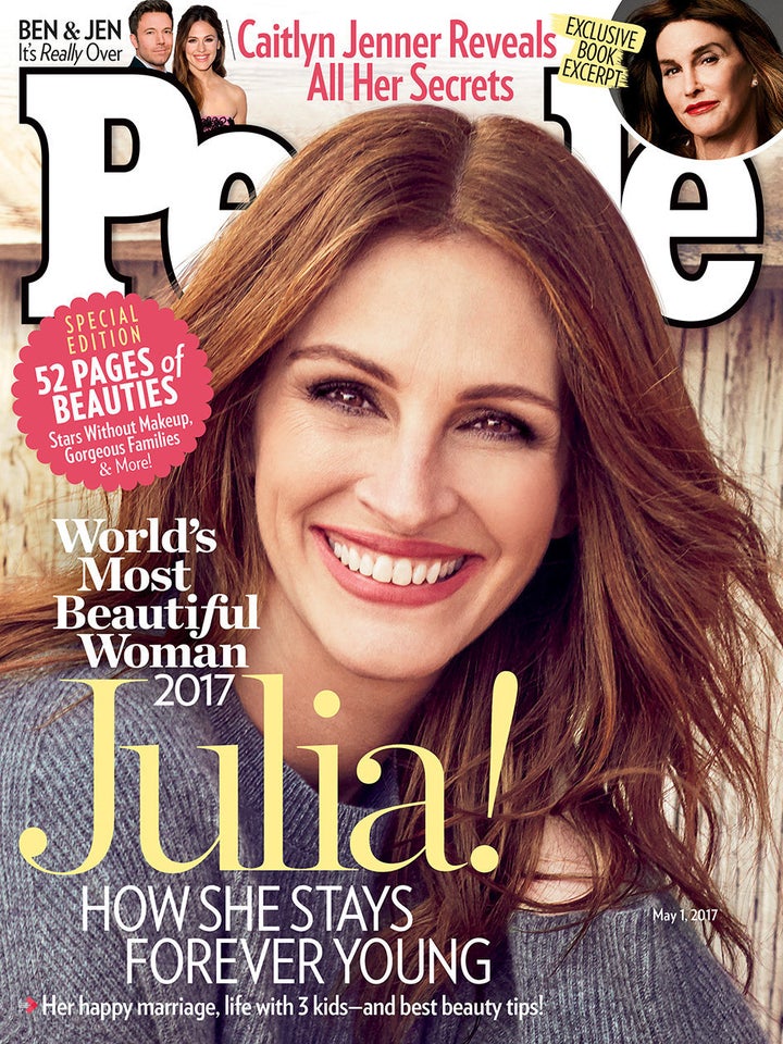 Julia Roberts, People's "Most Beautiful Woman" of 2017. 