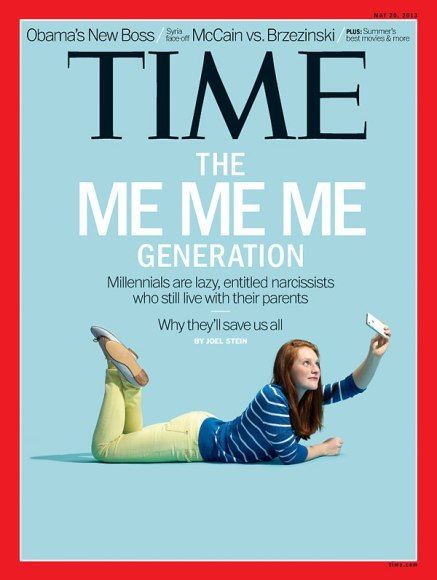 An older Time magazine cover devoted to the topic of Millennials