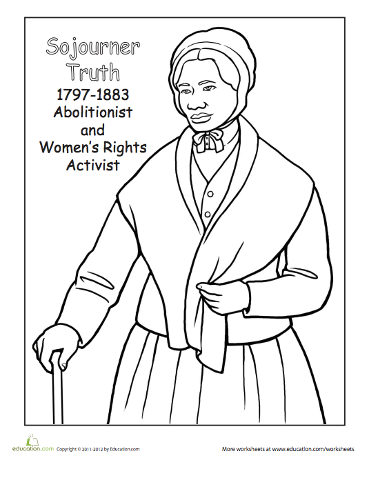 free women in history coloring pages