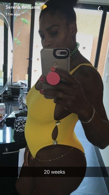 Serena Williams says she accidentally sent this snap out into the world. 