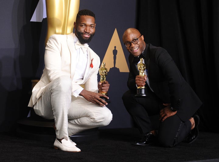 Barry Jenkins, right, and Tarell Alvin McCraney will make a celebratory return to their hometown this weekend. 