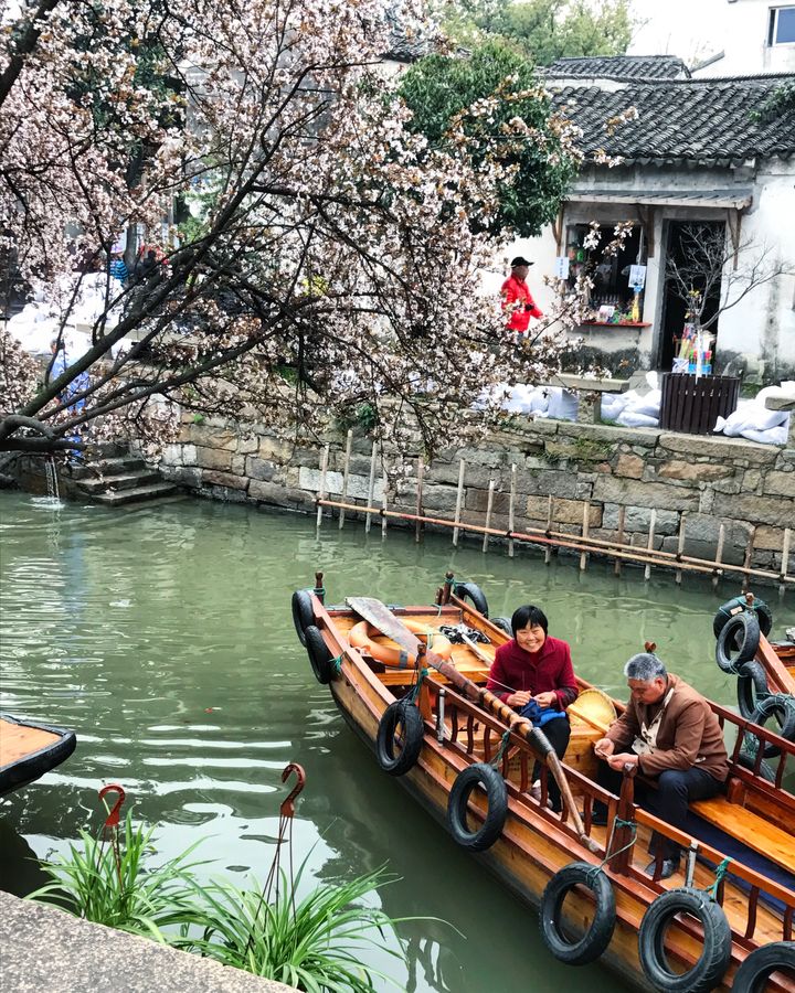 Suzhou, China. Also known as the “Venice of China” or “Venice of the East” for its many canals and winding waterways.