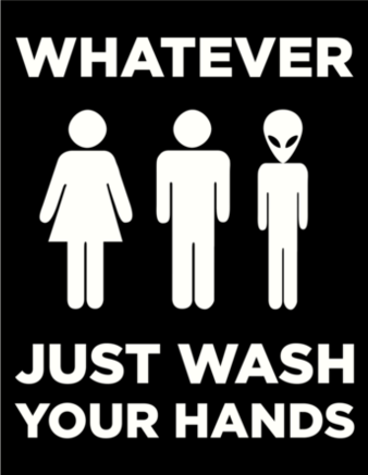 <a rel="nofollow" href="https://www.redbubble.com/people/pixleypark/works/22558889-universal-bathroom-sign-whatever-just-wash