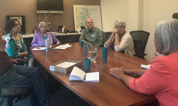 Unhappy progressives meet with Sen. Michael Bennet's staff.