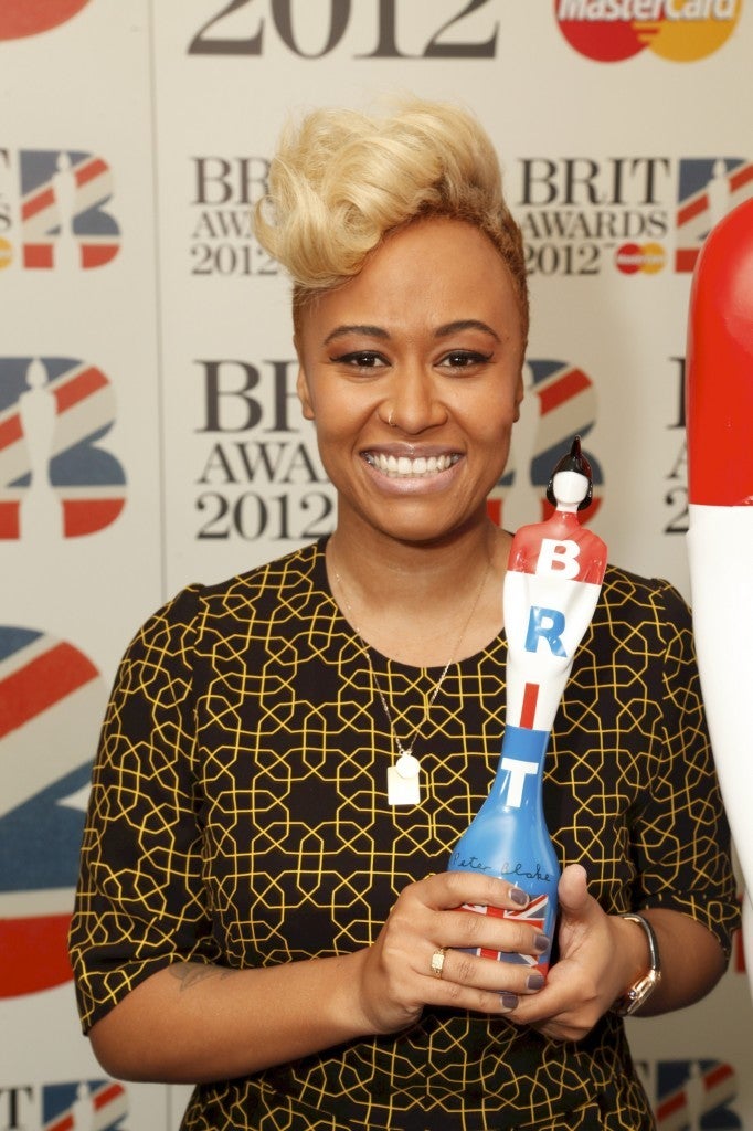 <strong>Emeli Sande</strong> at the <strong>2012 BRIT Awards</strong>