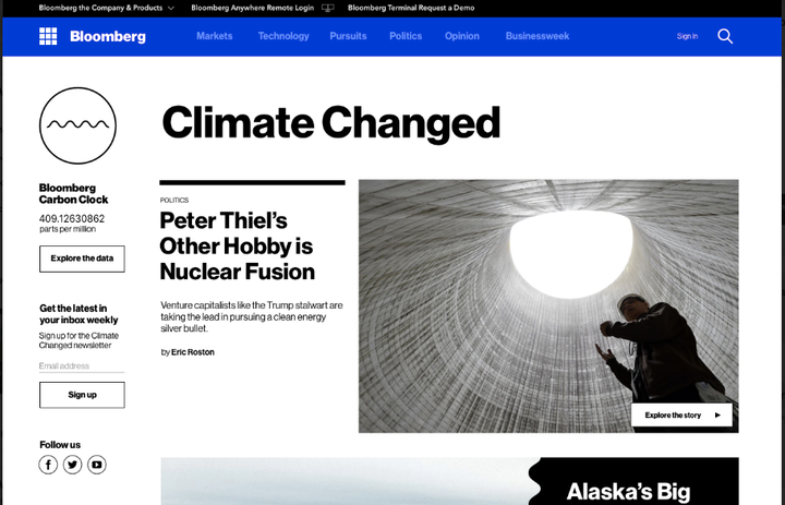A mock-up of the site before the launch.