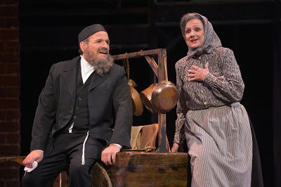 Donald Corren and Darlene Popovic in a scene from Rags