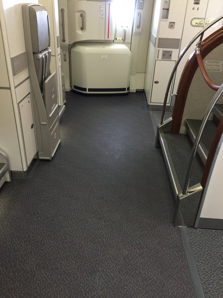<p>More space than expected, allowing for stretching, walking meditation, and tai chi.</p>