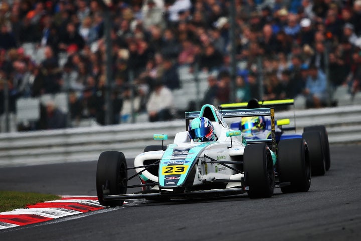 Billy drives during the F4 British Championships at Brands Hatch, in Longfield, on April 2