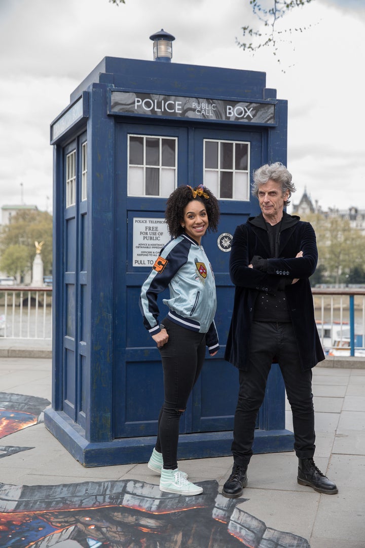 Peter Capaldi and Pearl Mackie