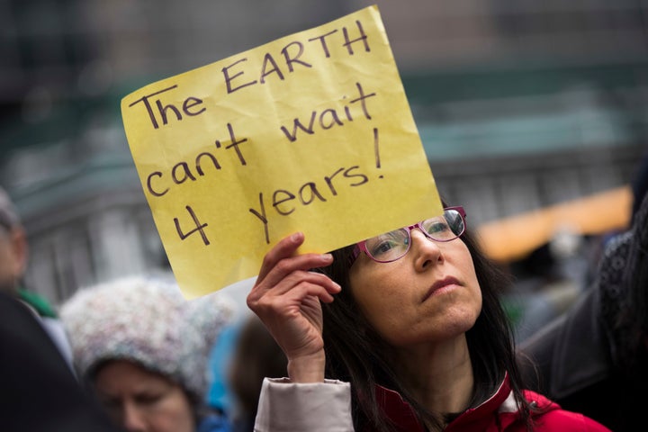 Activists rallied in support of the EPA outside of Senate Minority Leader Chuck Schumer's (D-NY) Midtown Manhattan office, April 4, 2017 in New York City. 