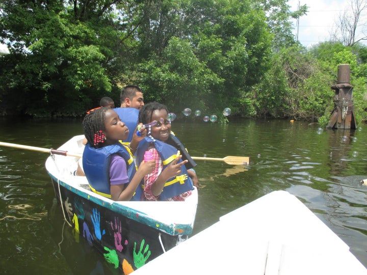 Free Saturday Walk-Up Boating is Bartram’s Garden most popular river program. 