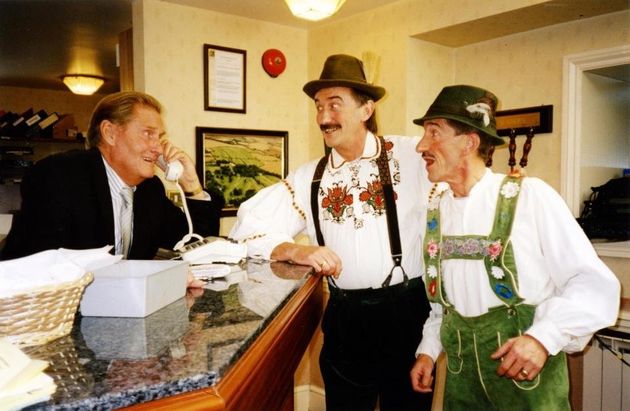 Jimmy (left) with his brothers in Chucklevision 