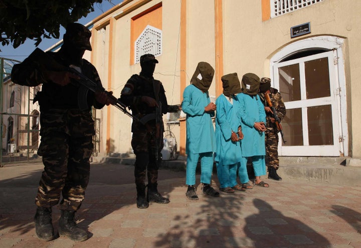 Suspected Taliban militants in Nangarhar province, Afghanistan, Dec. 20, 2016.